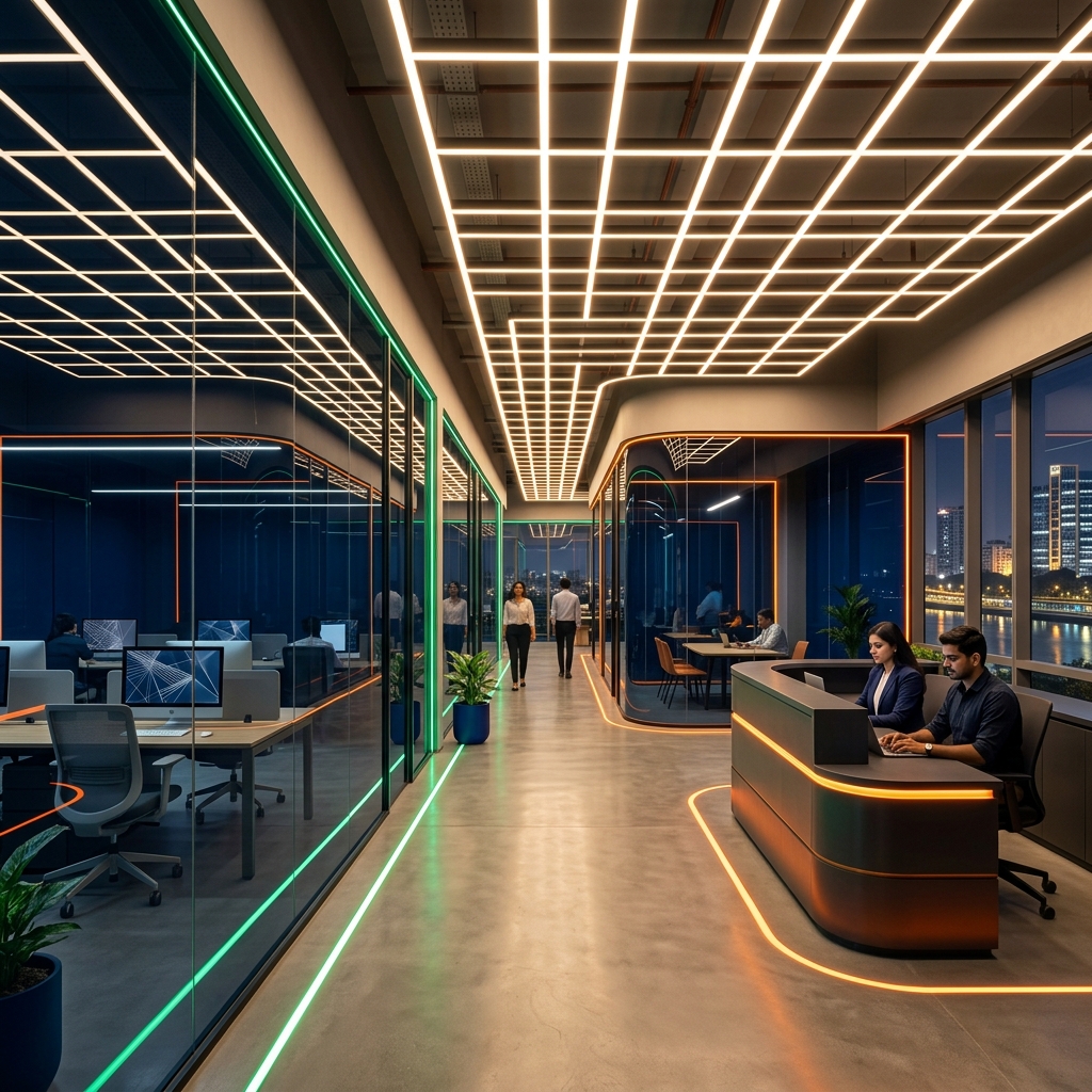 SunPlus Smart LED Blueprint: Lower Lighting Costs for Gujarat Offices